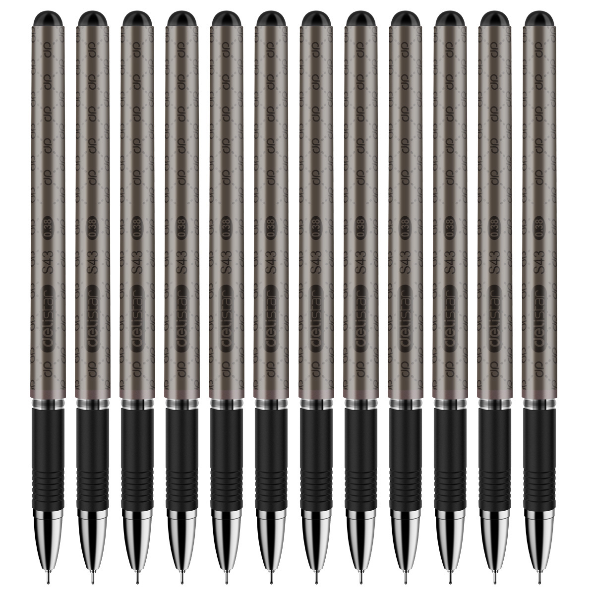 Able S43 full needle tube Sexual Pen 0 38mm Accounting Finance With Billing Pen Office Supplies Elegant Cross Veins Fine Bar Boxed