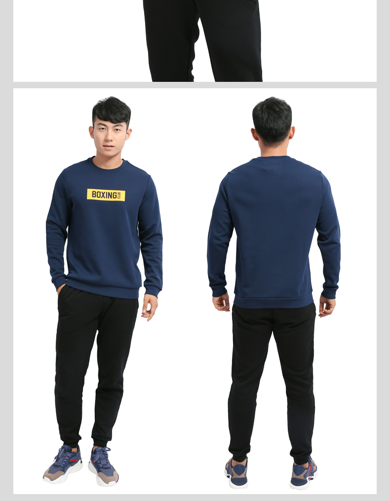Áo len nam Anta áo thun 2019 xuân mới áo thun dài tay đáy áo sơ mi nam thể thao - Thể thao lông cừu / jumper áo hoodie nam cao cấp