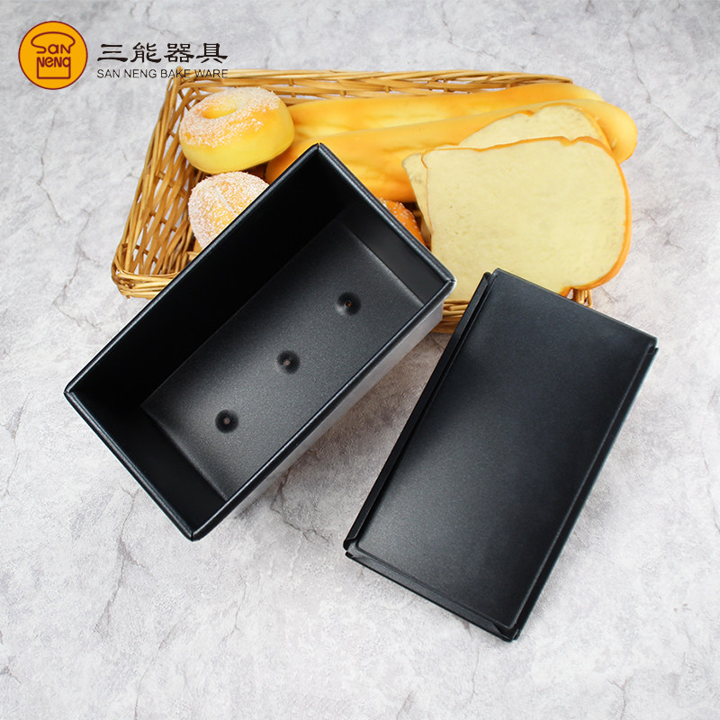 Sanneng toast mold SN2052 corrugated non-stick toast box bread baking tool oven baking 450g