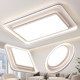 Living room rectangular hall lamp 2025 new lamp American simple modern full spectrum room bedroom main light