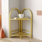 Угловая стойка для гостиной, настенная угловая многослойная полка, напольная, для спальни, дома, кованая перегородка, стеллаж для хранения