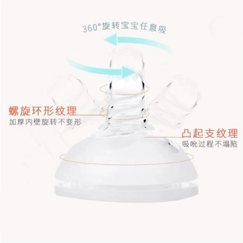 Núm vú cao cấp cho trẻ sơ sinh có kích thước rộng bằng silicone siêu mềm. - Các mục tương đối Pacifier / Pacificer