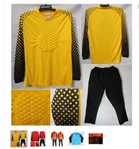 Football goalkeeper suit suit Mens children adult long sleeve goalkeeper suit suit Dragon Gate suit Anti-collision thickened protective pad