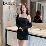 Приталенное сексуальное платье для работы, эффект подтяжки, с акцентом на бедрах