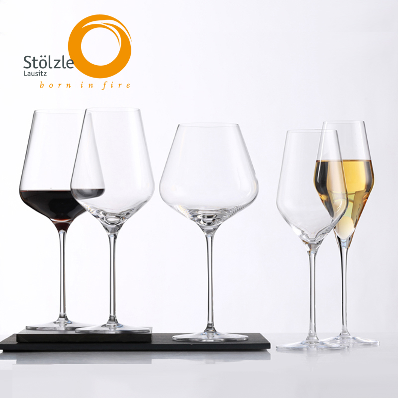 German Stolzle Crystal Red White Wine Glass Home Big Burgundy Red Wine Glass Champagne Cup High Foot Cup