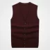 Mùa thu và mùa đông đan áo len vest vest nam trung niên áo khoác len nam Dệt kim Vest