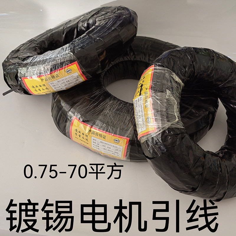 JBQ电机引出线 耐油丁青 全铜丝 独根水泵引线 1平-90平电机引线