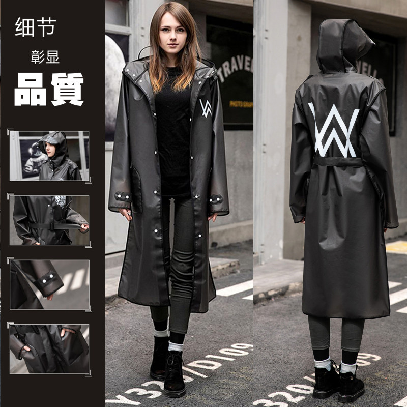 Raincoat Long Version Full Body Anti-Rainstorm Fashion Outdoor Single Hiking Waterproof Wind Clothing Tide Adult Raincoats Male and female thickened