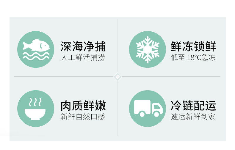 久久捌 大西洋红鱼 深海红石斑鱼 6条/约3斤-3.6斤 图2