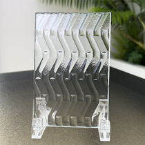 Factory direct sales hot melt art glass custom craft glass modern designer style 8 10 12 16mm thick