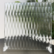 Factory self-operated various hot-melt glass art glass customization suitable for villa hotels screen partition sliding door