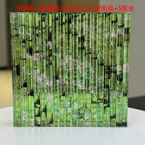 Customized high-end light luxury art glass laminated process tempered glass is used for screen partitions and entrance halls in villas and hotels