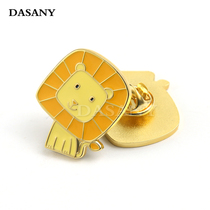 Personality Cute Little Lion Emblem Metal Badge Kindergarten Lion King Childrens Jewelry Medal Brooch