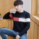 Quần áo mùa thu áo len nam mùa xuân và mẫu mùa thu Phong cách Hàn Quốc cá tính mùa thu đông cổ tròn 2019 áo len mới - Cặp đôi áo len