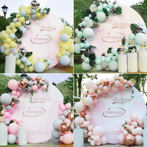 Macarons Balloon Chain Wedding Scenes Birthday Parties Background Wall Ins Nets Red Men And Women Open Decoration Placement