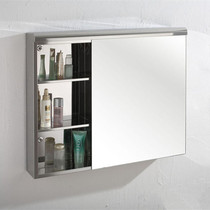  Stainless steel bathroom mirror cabinet mirror box Bathroom locker wall cabinet box storage cabinet wall cabinet 8001