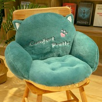 Cushion office sedentary cushion integrated chair seat cushion waist back plush computer chair Butt Winter