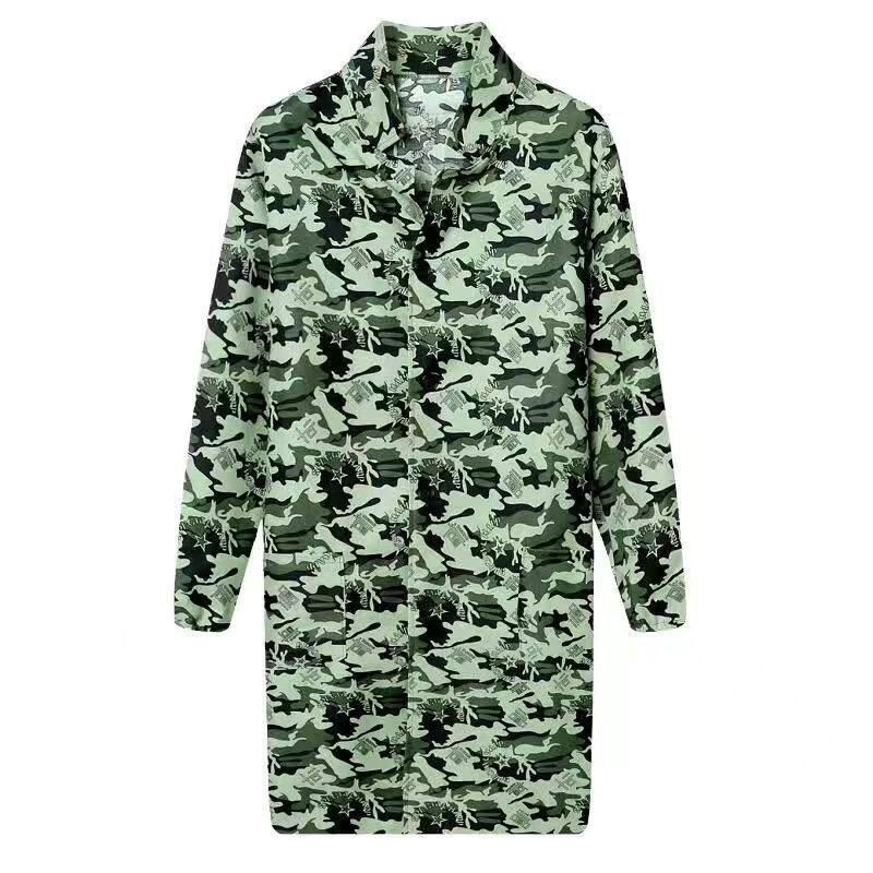 Lengthened version dust cover clothes apron labor workers migrant workers migrant workers migrant workers work clothes non-plus suede waterproof greaseproof-Taobao