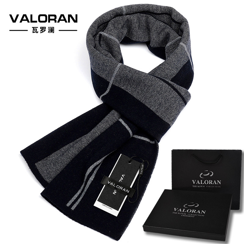 Scarves Boys Day Gifts Winter Upscale Warm Fashion Wool Round Neck Winter 100 Hitch Korean Version Gift Box Dress