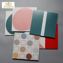 Nordic Colored Small Flower Brick 300x300 Pink Circle Tile Living Room Geometric Puzzle Antique Brick Kitchen Guard Wall Brick