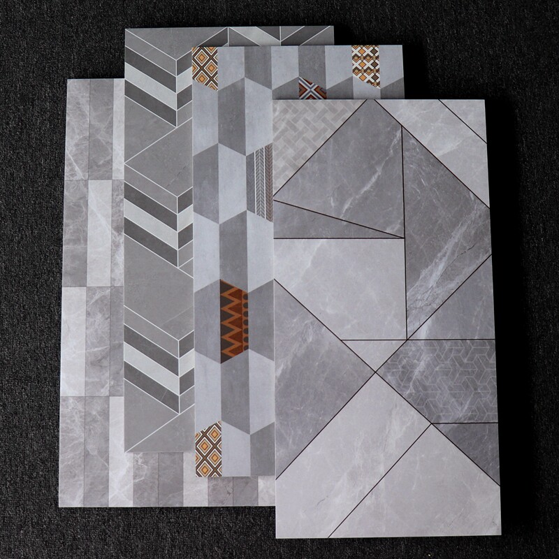 Featured geometric pattern flower piece 300x600 powder room bathroom personality floor tiles dining room hot pot restaurant background wall tiles