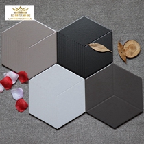  Diamond puzzle small hexagonal brick 200x230 Restaurant line non-slip floor tiles Study gray wall tiles Bathroom tiles