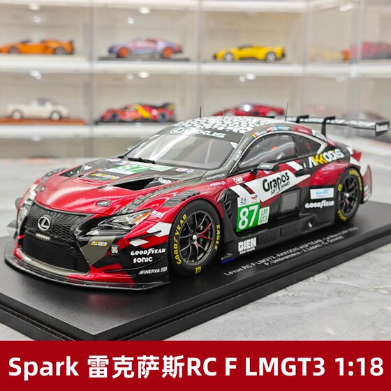 [Rijia Ready Stock] Spark 2025 Le Mans Lexus Rc F Lmgt3 Resin Model 1:18