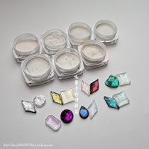 Shell powder domestic chameleon magic mirror powder magic color toner heat shrink sheet uv drop glue slime color powder powder