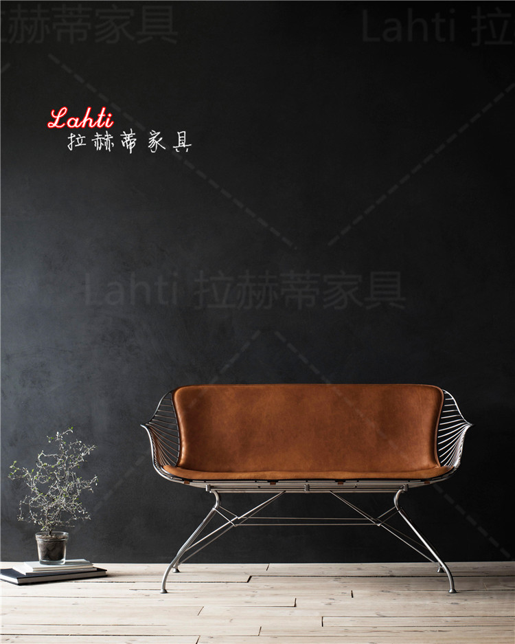 Thời trang hiện đại cứng da ghế phòng chờ đơn sofa đôi ghế Orgaard thiết kế nội thất đơn giản ghế nhà - Đồ nội thất thiết kế sofa đẹp