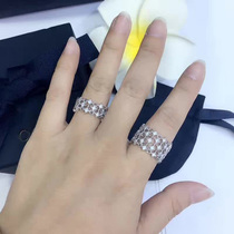 Sterling silver index finger ring mi Zhou Dongyu with the same s925 cold wind ring net red star chain soft ring