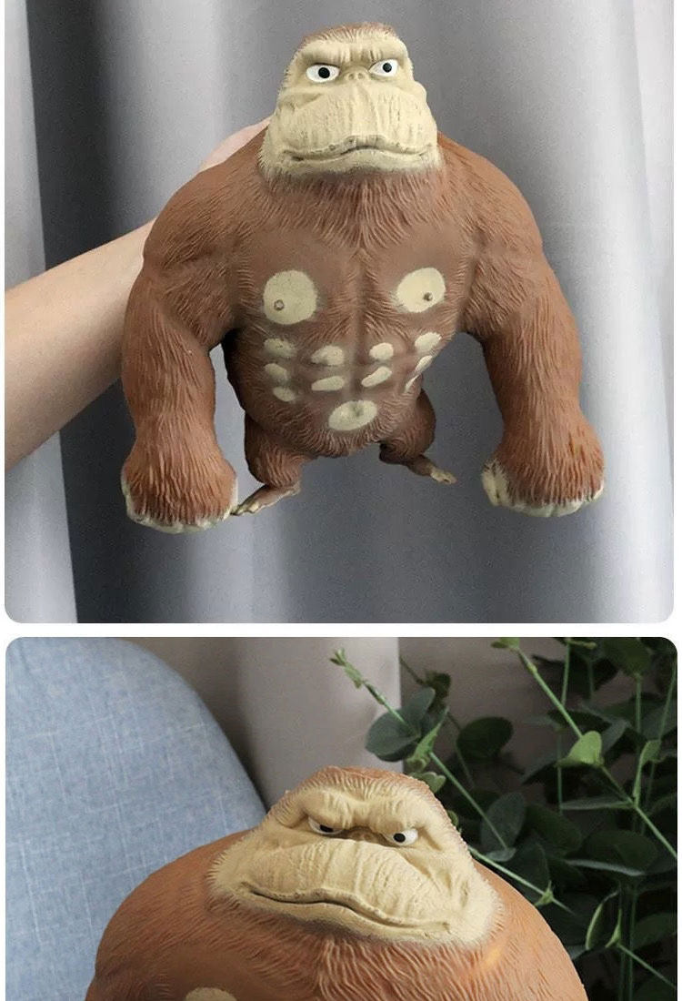 Креативные игрушки для детей 王总猩猩解压大猩猩抖音小红书同款减压神器玩具出气猴子创意整蛊 OTHER