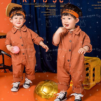 Childrens photography clothing exhibition new jumpsuit boys and girls baby photo photo theme art photo one-year-old children