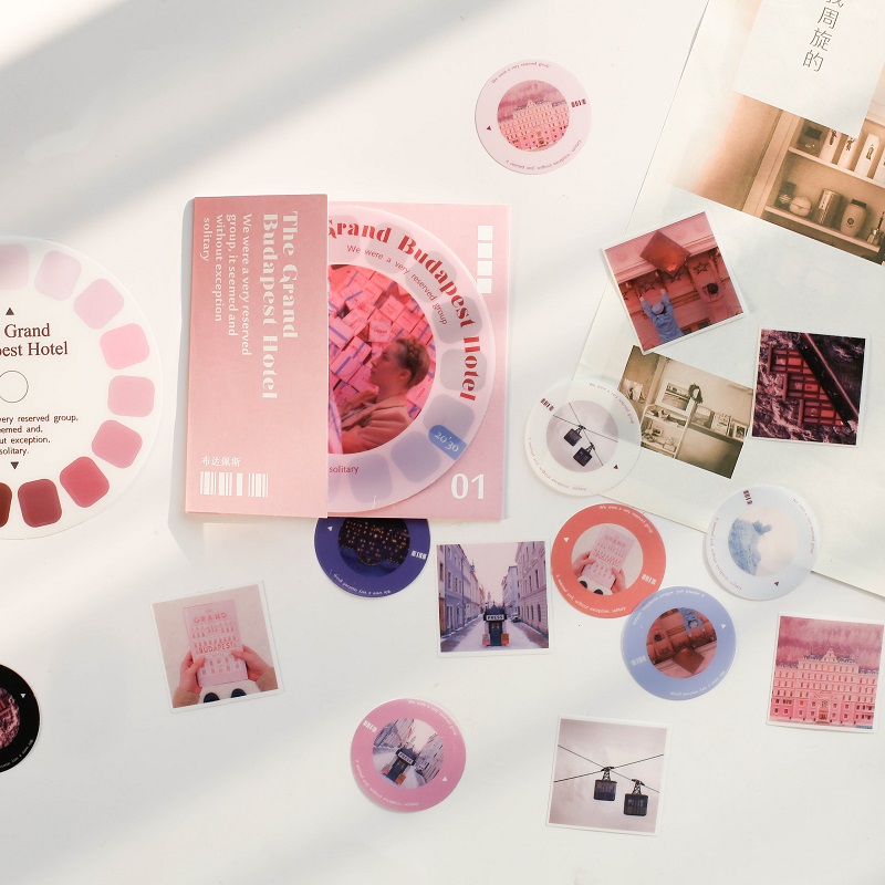 Color temperature projection machine fog PVC handbook sticker package salt series color Van Gogh oil painting diy decoration waterproof pattern