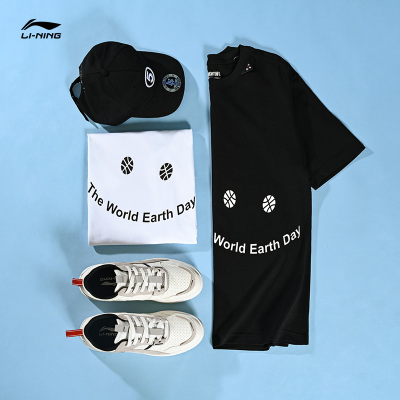 Li Ning short-sleeved T-shirt women's 2022 spring new anti-Wu casual couple round neck bottoming shirt men and women the same style tops