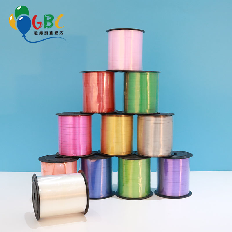 Wedding Celebration Balloon Tie Binding Balloon Ribbon Ribbon Ribbon Wedding Arrangement New House Decoration Tied Rope 220 m Color Ribbon