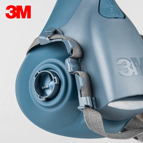 3M 7502 Половина маски против анти -комфортно -силиконовой полу -маски для фильтрования хлопка или ядовитой коробки