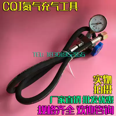 Gate swing shears inflation tool NXQ accumulator nitrogen inflation valve CQJ16 25 40Mpa