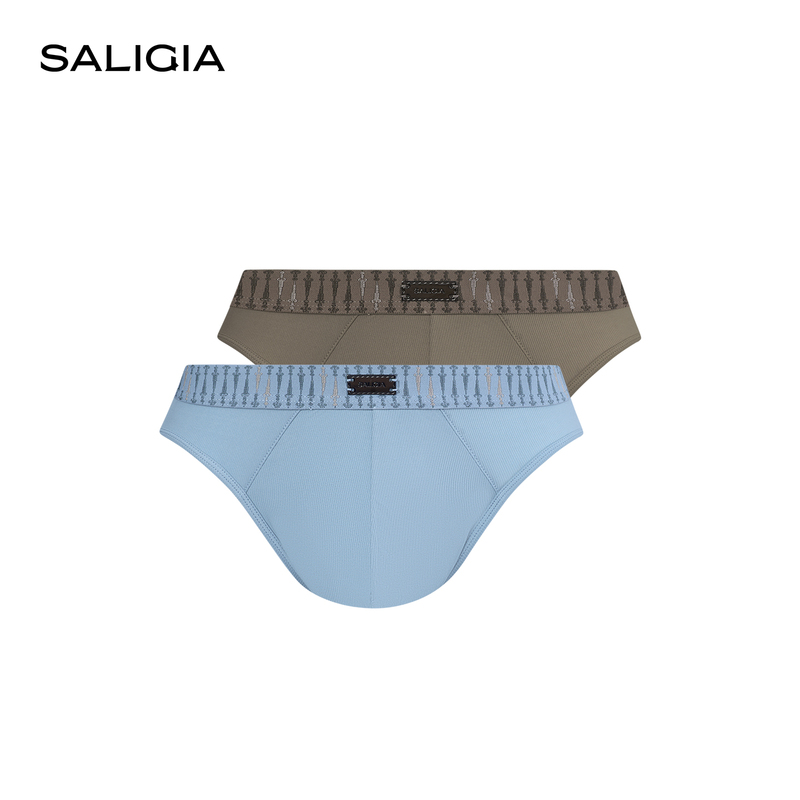SALIGIA Pinpoint Instant Cooling Ribbed Fabric Men's Briefs SALIGIA Pinpoint Instant Cooling Ribbed Fabric Men's Briefs