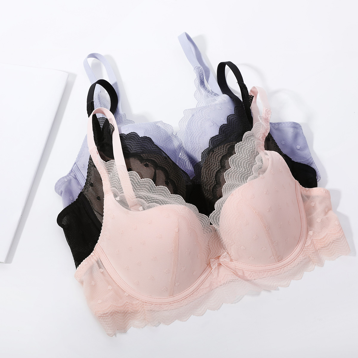 Ann Lifangs Ando điểm sóng sợi ròng áo ngực womens sâu V giọt nước cup sexy HB0192U thu thập đồ lót.