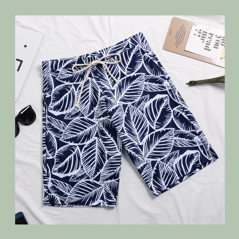 Downpable beach pants men ~ swimming soak spa speed dry ~ anti-embarrassment loose 50% couples men's swimming trunks ~ - Taobao