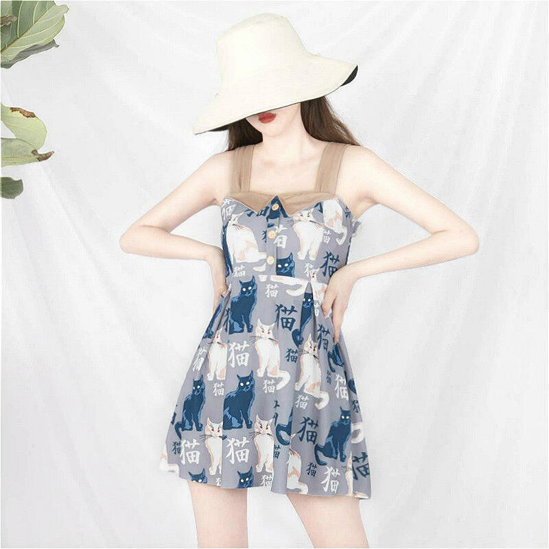 Cute Japanese Sense Purity Wind 2023 new conservative student hot spring is thin and thin in the swimsuit