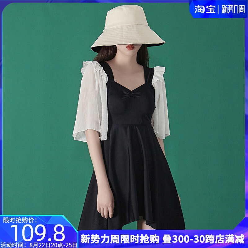 (Xianling women's house) 2022 new micro-fat girl senior sensation Summer cover with slim and conservative even swimsuit woman