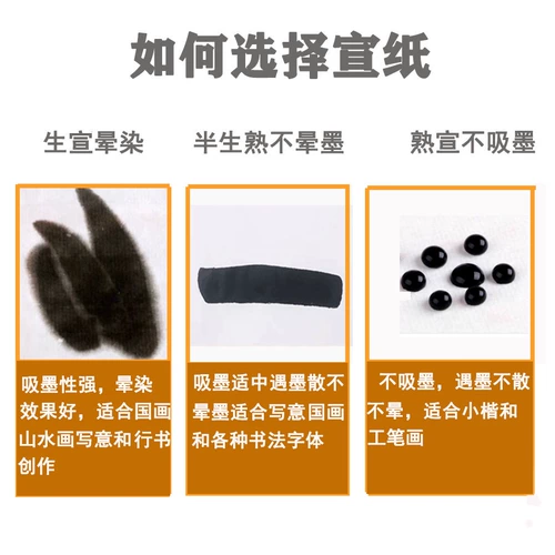Миссионерская бумага каллиграфия специальная бумага четыре с половиной футов, наполовину приготовленные 100 кусочков каллиграфии рабочие бумаги начинающие китайская живопись сырая бумага