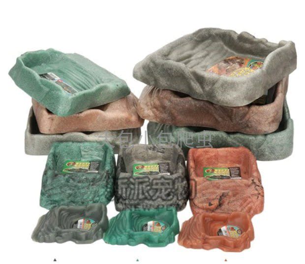 ZOOMED Reptile Land Semi-water Lion Green IG Lizard BAO WEN Palace Feeding Drinking Plate Zummet