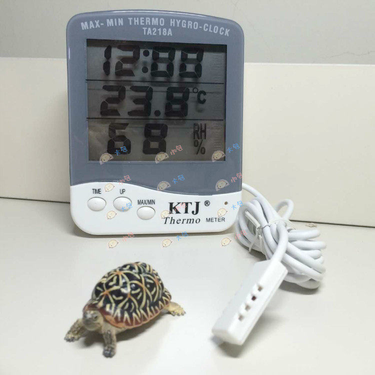 Reptile electronic temperature and humidity meter climbing box electronic thermometer KTJ reptile thermometer with monitor