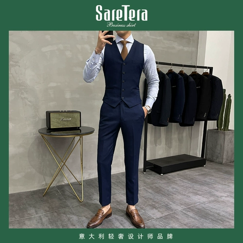 Мужской жилет, костюм для отдыха, в корейском стиле