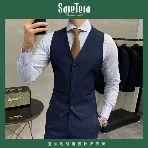 Мужской жилет, костюм для отдыха, в корейском стиле