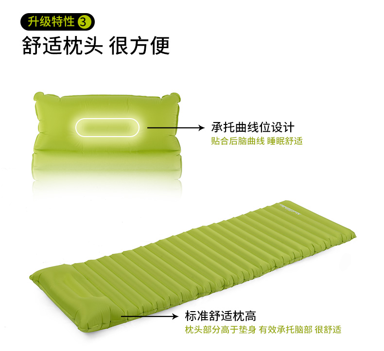 Ngoài trời bơm hơi đệm nhẹ không thấm nước lều ẩm pad đơn gấp di động đệm không khí cắm trại ngủ pad siêu hoang dã - Thảm chống ẩm / Mat / Gối chiếu xốp cho bé