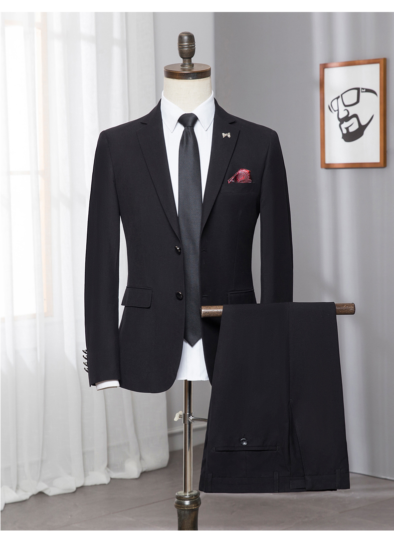 Bộ đồ vest nam Playboy Bộ đồ công sở hai mảnh phù rể áo nam đẹp