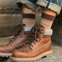 Ethnic Wind Socks Mens Midbarrel Socks Autumn Winter Thickened Cotton Socks Day Ensemble Retro Original Juku Stocking Male Trend Street Korean version